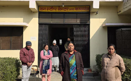 Kasganj news राज्य महिला आयोग की सदस्या रेनू गौड़ ने आज सामुदायिक स्वास्थ्य केंद्र अशोक नगर एवं वन स्टॉप सेंटर मामो का किया औचक निरीक्षण