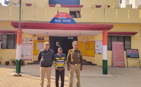 Kasganj news प्रेम सम्बन्धों के चलते ढोलना पुलिस ने युवती की हत्या के आरोपी पिता को किया गिरफ्तार