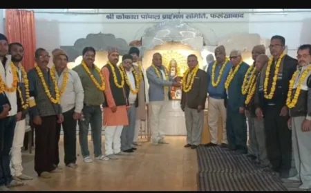 कोकांस पांचाल ब्राह्मण समिति में तीसरी बार मुन्ना लाल शर्मा अध्यक्ष बने