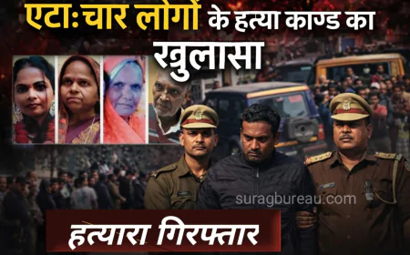 Etah News : एक ही घर में पिता ने उजाड़ दिया पूरा परिवार, प्रेम-विवाह और पैसों के विवाद ने ली चार जानें
