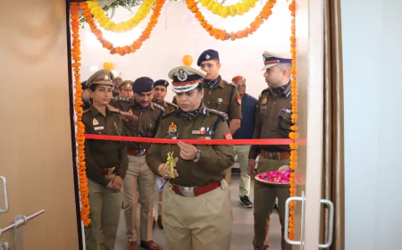 Firozabad News/फिरोजाबाद में थाना दक्षिण के नए भवन का उद्घाटन