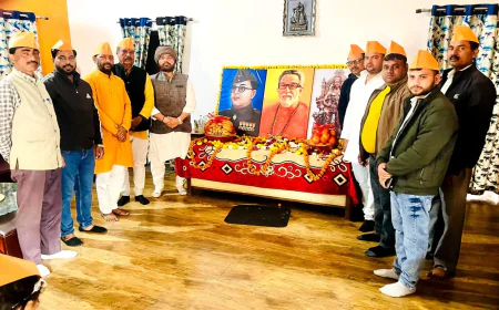 शिवसेना ने तीन महापुरूषों की मनाई जयन्ती