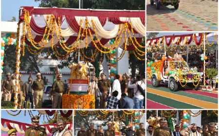 Etah News :  पुलिस लाइन में हर्षोल्लास के साथ मना 77वां गणतंत्र दिवस, उत्कृष्ट कार्य करने वाले अधिकारी-कर्मचारी सम्मानित