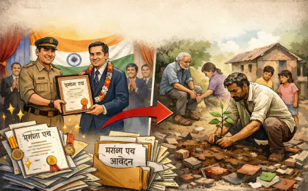 Article :  काग़ज़ी सम्मान की चमक में खोता वास्तविक योगदान