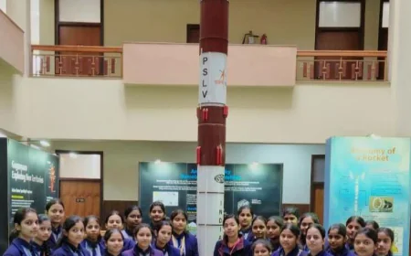 सीपी विद्या निकेतन के बच्चों ने किया इसरो का टूर