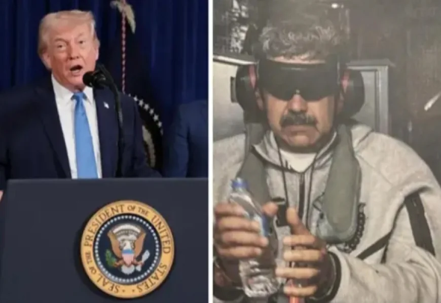 हाथों में हथकड़ी, आंखों पर पट्टी: वेनेजुएला के राष्ट्रपति मादुरो को न्यूयॉर्क लाया गया, ड्रग तस्करी के आरोप