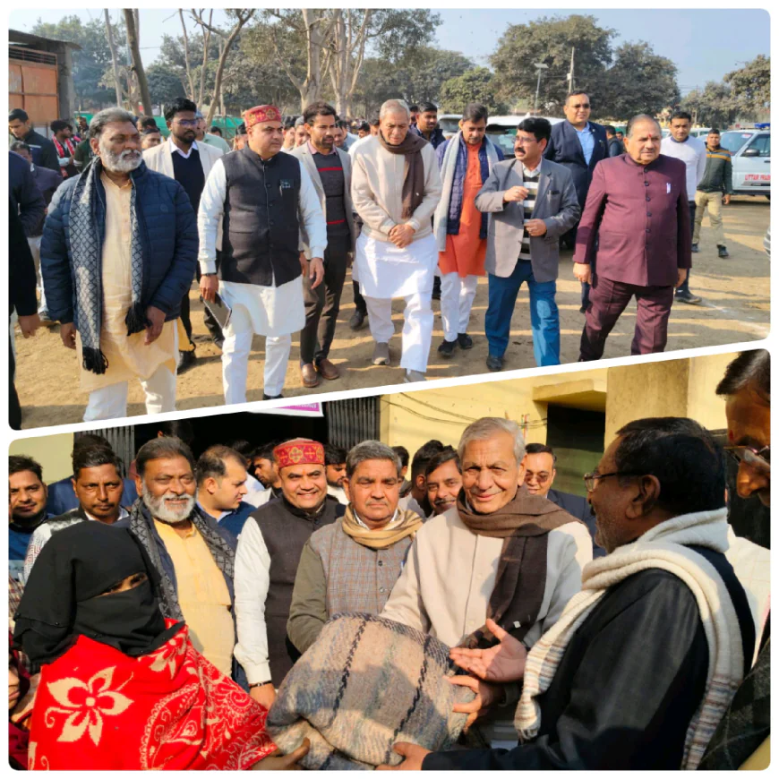 Kasganj news कासगंज मंडी समिति परिसर स्थित गौशाला का किया निरीक्षण।