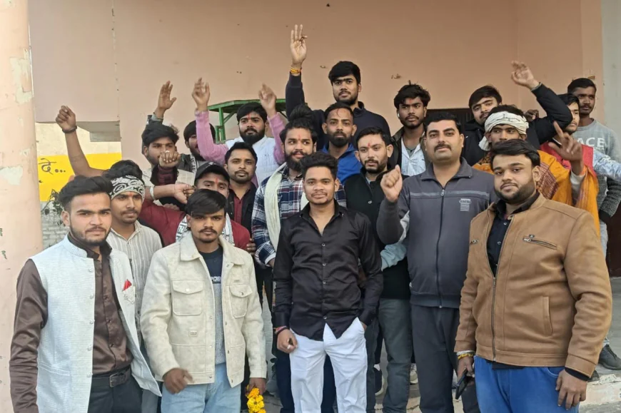 Kasganj news राष्ट्र और धर्म सेवा को बना बजरंग दल, अमाँपुर स्वामी विवेकानंद की जयंती बड़े धूमधाम से मनायीं