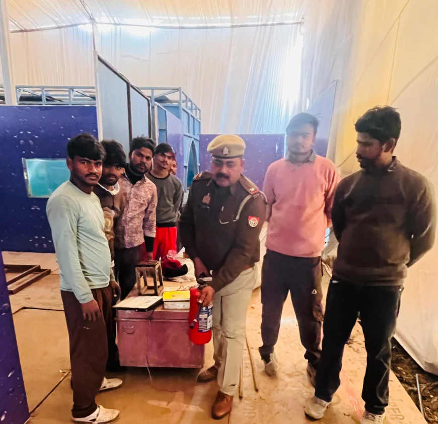 Aligarh News : राजकीय औद्योगिक एवं कृषि प्रदर्शनी में सुरक्षा की पहल, अग्निशमन विभाग ने चलाया जागरूकता अभियान