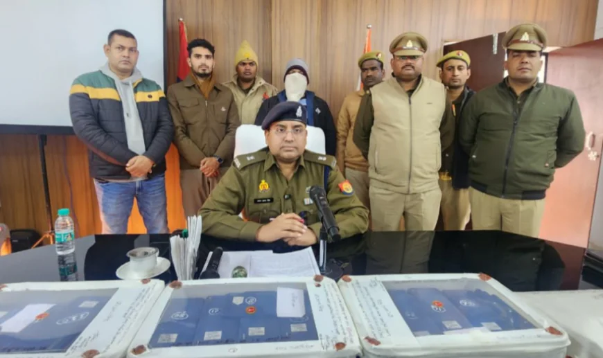 फतेहगढ़ पुलिस द्वारा क्लेक्ट्रेट से गायब 131 मोबाइल (स्मार्ट फोन) बरामद व घटना का 1 अभियुक्त गिरफ्तार