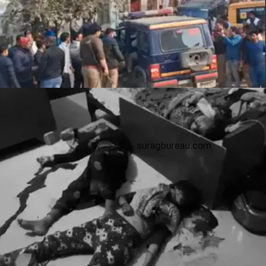 एटा में दिनदहाड़े दवा कारोबारी के परिवार पर हमला: बुजुर्ग दंपति, बहू और पोती की सिर काटकर हत्या