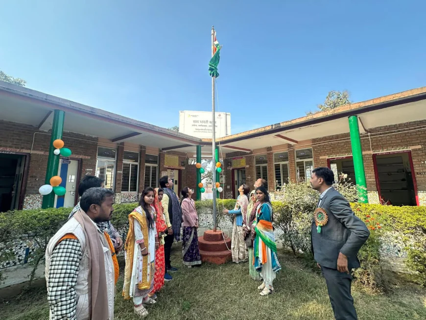 आज सत्य भारती स्कूल में धूमधाम से मनाया गया गणतंत्र दिवस