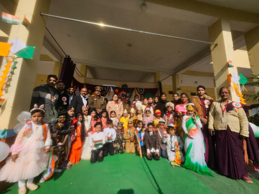 किरन पब्लिक स्कूल में 77वाँ गणतंत्र दिवस बड़े ही हर्षोल्लास और देशभक्ति के वातावरण में मनाया गया