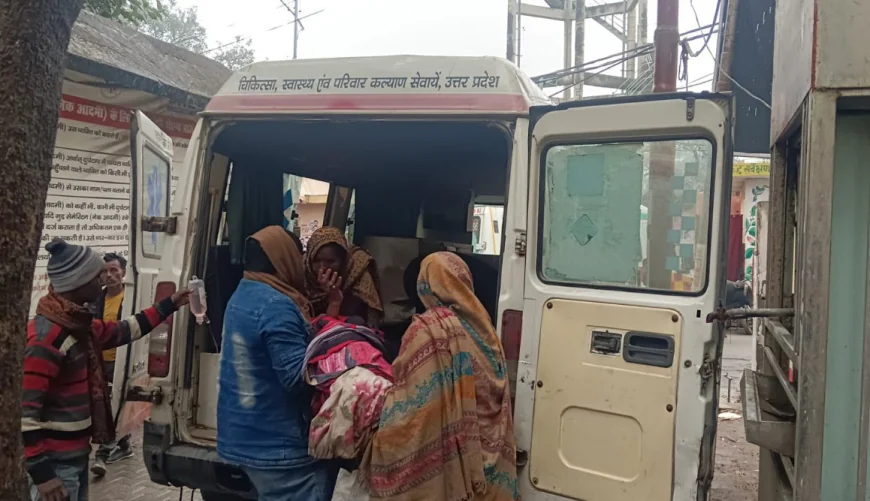 खाना बनाते समय आग की चपेट में आई विवाहिता, बचाने के प्रयास में पति भी झुलसा