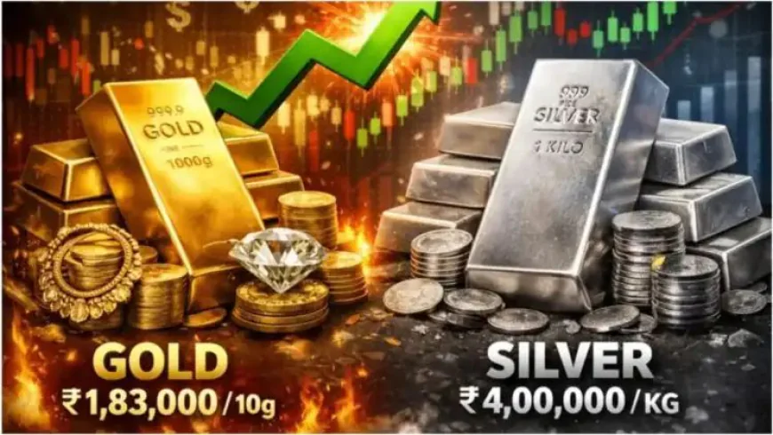 Silver Gold Price: चांदी 4 लाख के पार, सोना 1.83 लाख पर रिकॉर्ड! निवेशक खुश,आम आदमी परेशान