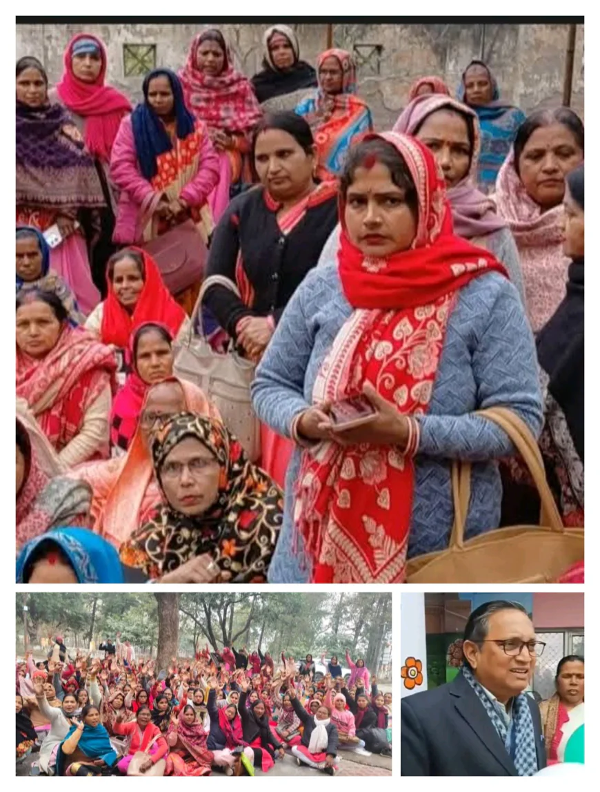 आशा कार्यकर्ताओं ने कलेक्ट्रेट में सीएमओ का किया घेराव, अपशब्द बोलने का आरोप