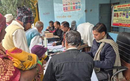 अमृतपुर पीएचसी में मुख्यमंत्री जन आरोग्य मेले का आयोजन