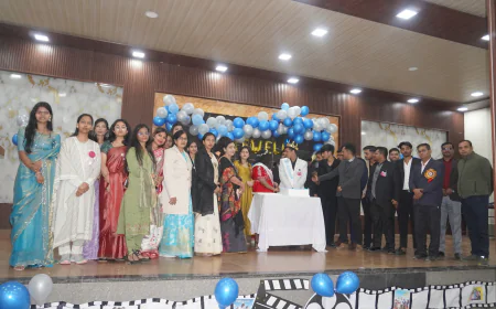 ए.पी. पब्लिक स्कूल में 9 फरवरी को विदाई समारोह का आयोजन किया गया