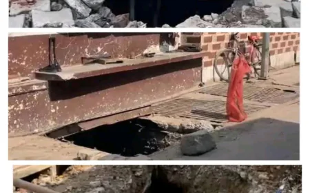 नगर पालिका की लापरवाही से 'खुला नाला' बना मुसीबत, हादसों को दावत दे रहे खुले चैंबर