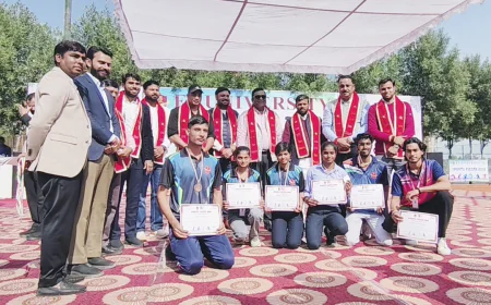 Shikohabad News/एफ.एस विश्वविद्यालय में स्पोर्ट्स फिएस्टा 2026 का भव्य समापन हुआ।