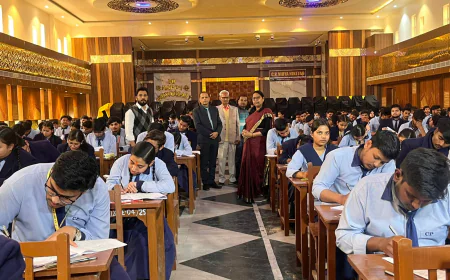 सी.पी. विद्या निकेतन, कायमगंज में हुआ बोर्ड परीक्षाओं का आगाज