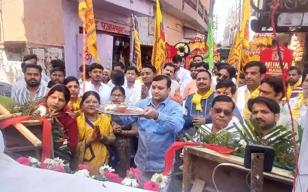 शिकोहाबाद में भव्य निशान यात्रा निकली, श्रद्धालुओं में उमड़ा आस्था का सैलाब