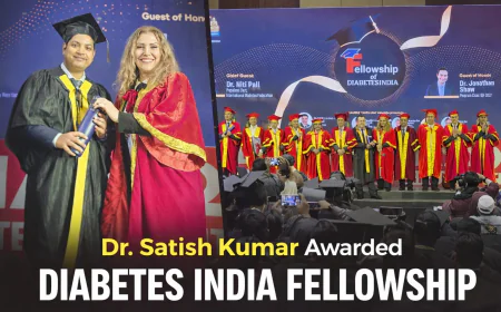 डॉ. सतीश कुमार को ‘डायबिटीज इंडिया फेलोशिप’ से सम्मानित