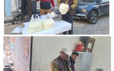 खाद्य सुरक्षा विभाग की बड़ी कार्रवाई: फर्रुखाबाद में 45 किलो मिलावटी खोया नष्ट