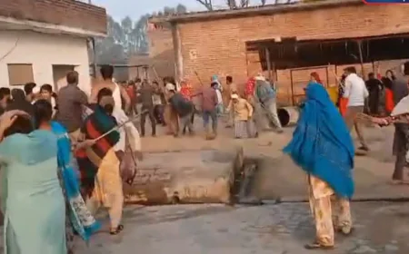 Mainpuri News : फर्जी मतदान पंजीकरण को लेकर दो पक्षों में पथराव, 11 घायल