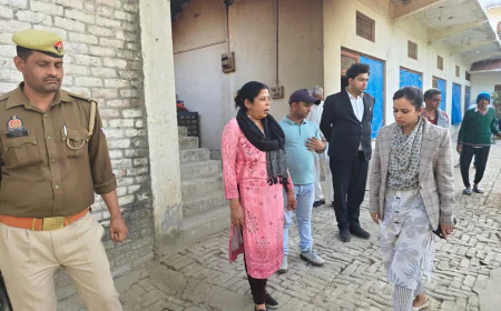 राज्य विधिक सेवा प्राधिकरण के एक्शन प्लान-2026 के तहत एटा के वृद्धाश्रम का औचक निरीक्षण