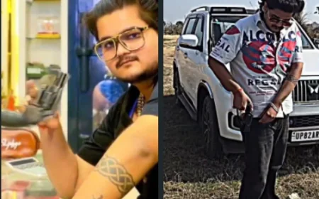 Etah News : रईसजादे युवक ने रिवॉल्वर और लग्जरी गाड़ी के साथ बनाई रील, वीडियो वायरल