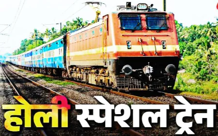 भारतीय रेलवे ने त्योहार के समय सुगम और आरामदायक यात्रा सुनिश्चित करने के लिए अलग-अलग रेल-क्षेत्रों में 1,244 होली विशेष रेल यात्राएं शुरू कीं