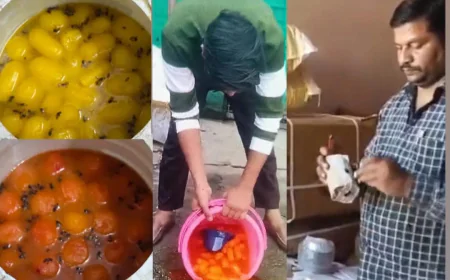 सावधान! मिठास में घुला है ज़हर: मैनपुरी में कीड़े पड़े रसगुल्ले बेचने का भंडाफोड़