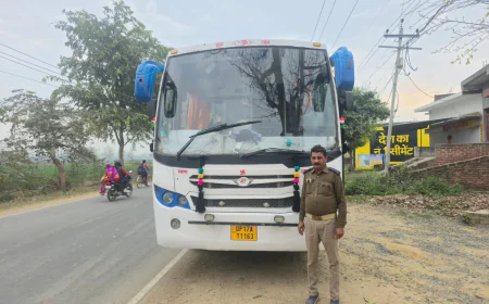 फर्रुखाबाद में प्रवर्तन अभियान: 3 डग्गामार बसें सीज, 2 स्कूल बसों के चालान