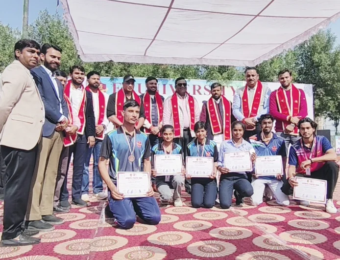 Shikohabad News/एफ.एस विश्वविद्यालय में स्पोर्ट्स फिएस्टा 2026 का भव्य समापन हुआ।