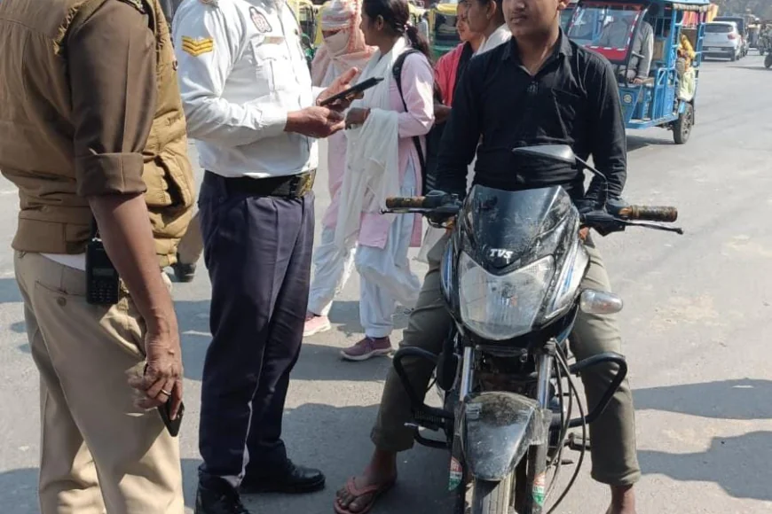 यातायात जागरूकता अभियान के तहत 182 वाहनों का चालान, 2.08 लाख रुपये का सम्मन शुल्क वसूला