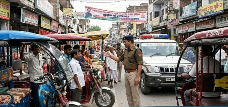 फुटपाथ से अतिक्रमण हटाने के लिए पुलिस का अल्टीमेटम, दी सख्त चेतावनी