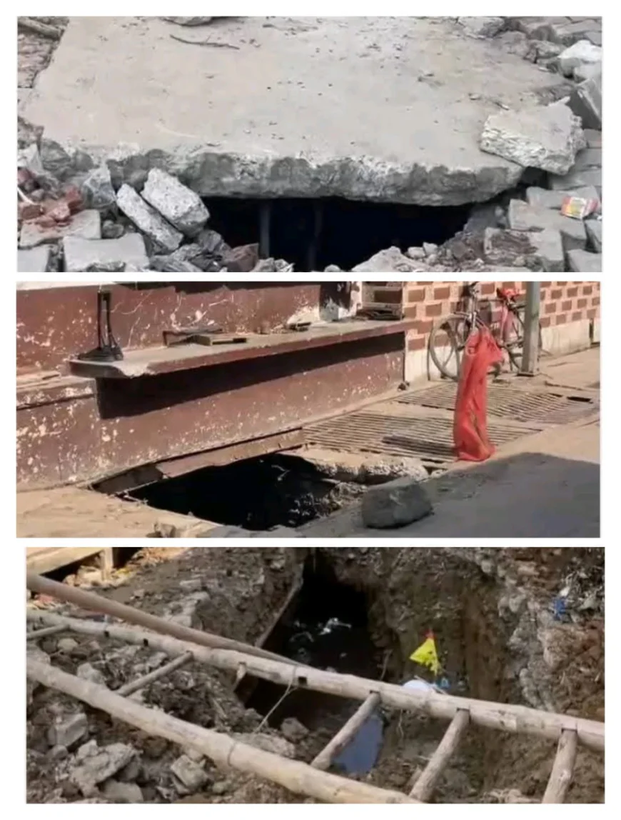 नगर पालिका की लापरवाही से 'खुला नाला' बना मुसीबत, हादसों को दावत दे रहे खुले चैंबर