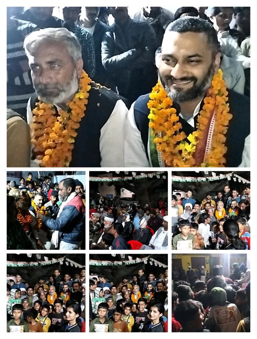 पिता के नक्शे कदम पर चल रहे हैं उमर खुर्शीद,चौपाल लगाकर सुनी क्षेत्र की समस्याएं