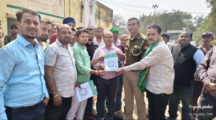 शिकोहाबाद में भारतीय किसान यूनियन (भानु) का धरना-प्रदर्शन, प्रशासन ने दिए आश्वासन