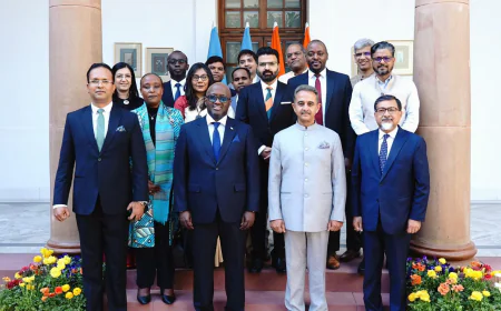 भारत-रवांडा संयुक्त आयोग की द्वितीय बैठक, हैदराबाद हाउस, नई दिल्ली