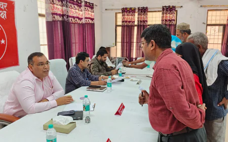 Kasganj news तहसील सहावर में 23 प्रार्थना पत्र प्राप्त, 03 मौके पर ही निस्तारित।