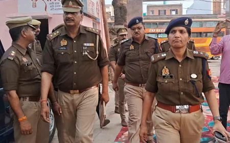 Farrukhabad News : एसपी आरती सिंह ने किया कायमगंज कोतवाली का वार्षिक निरीक्षण