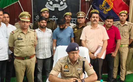 Mainpuri News : अंतर्राज्यीय लुटेरों के गिरोह का भंडाफोड़, मुठभेड़ के बाद दो शातिर  गिरफ्तार