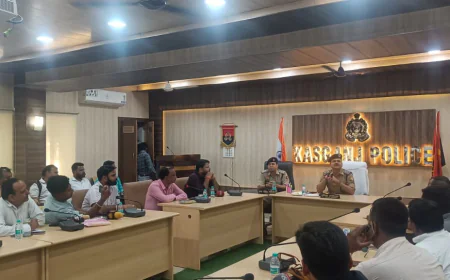 Kasganj news एसपी ओमप्रकाश सिंह बोले- पीड़ितों की सुनवाई थाने-चौकी पर होगी, किसी को सुनवाई न होने का भ्रम न हो