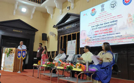 लखनऊ में दो दिवसीय राज्य स्तरीय एनएसएस सम्मेलन का शुभारंभ, विकसित भारत 2047 में युवाओं की भूमिका पर मंथन