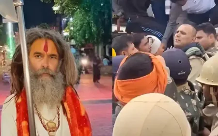 Mathura News : मथुरा में गौ-रक्षक बाबा चंद्रशेखर की संदिग्ध मौत, आक्रोशित भीड़ ने दिल्ली-आगरा हाईवे जाम किया