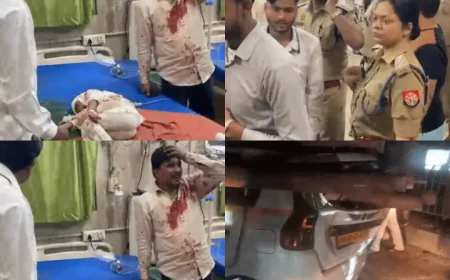 फर्रुखाबाद में दर्दनाक सड़क हादसा: कार के आर-पार हुए ट्रैक्टर-ट्रॉली पर लदे बिजली के पोल, 5 वर्षीय बच्ची की मौत ।