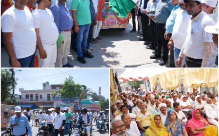 मिलेट जागरूकता रैली का आयोजन, किसानों को श्री अन्न उत्पादन के लिए किया गया प्रेरित