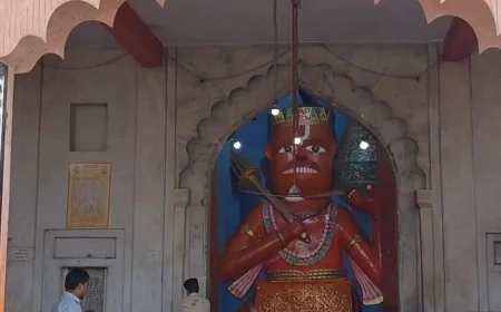 भोलेपुर हनुमान मंदिर के गर्भगृह के कपाट कल से बंद:  2 अप्रैल को दर्शन के लिए फिर खुलेंगे